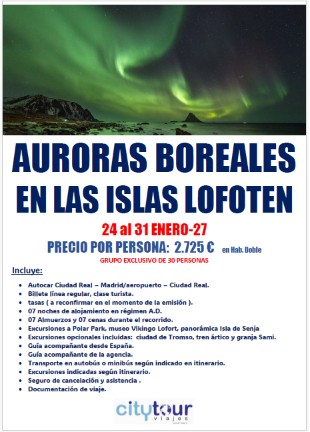 Auroras Boreales en las Islas Lofoten